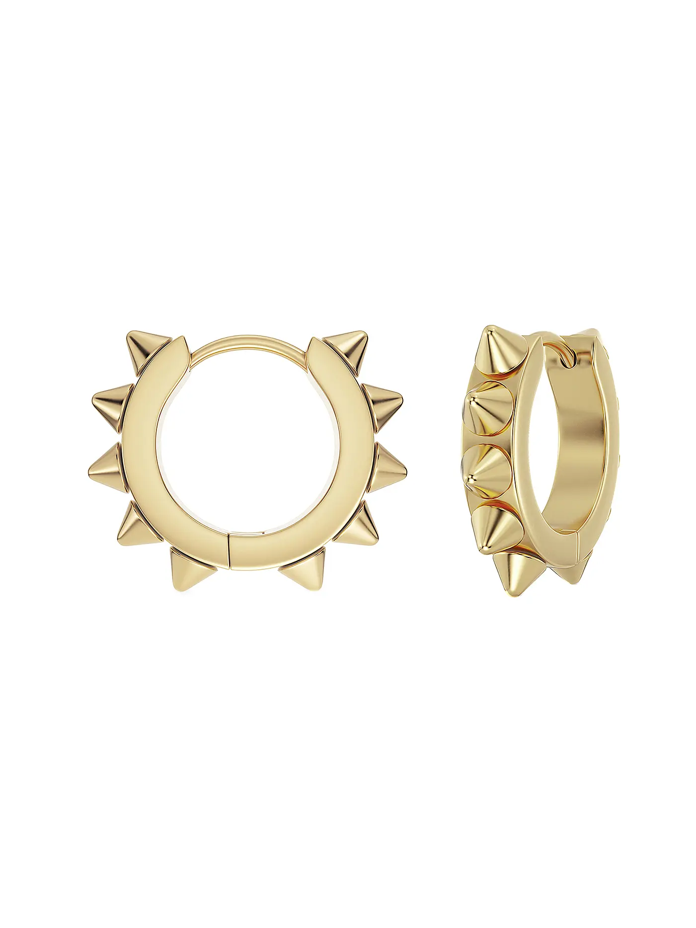 EDBLAD | Ohrringe PEAK HOOPS ICON Large Steel | gold
